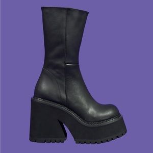 Unif Parker Platform Leather Boots